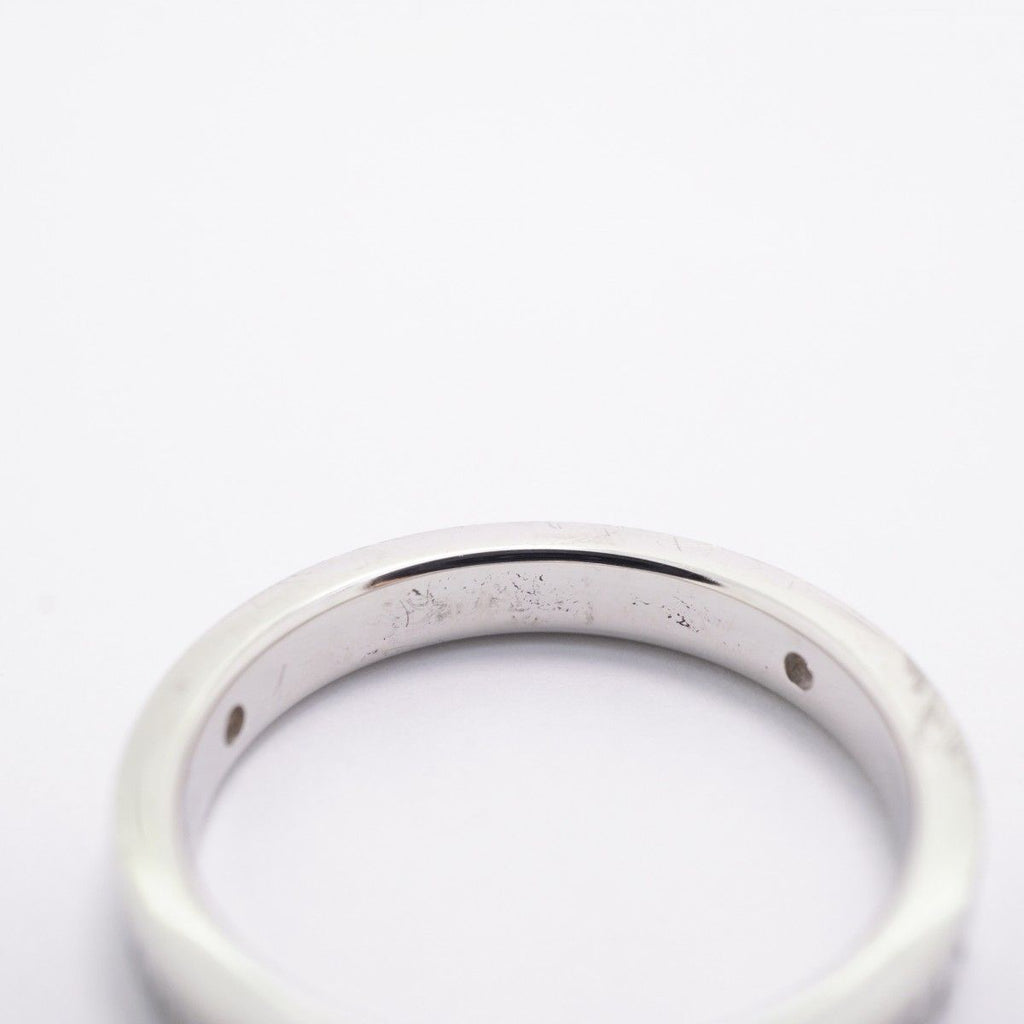 Tiffany & Co Ring Flat Band Platinum Diamond — view 8