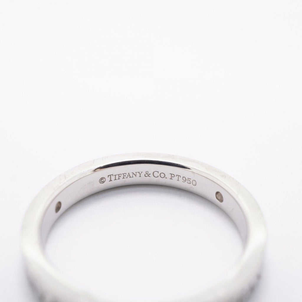 Tiffany & Co Ring Flat Band Platinum Diamond — view 4