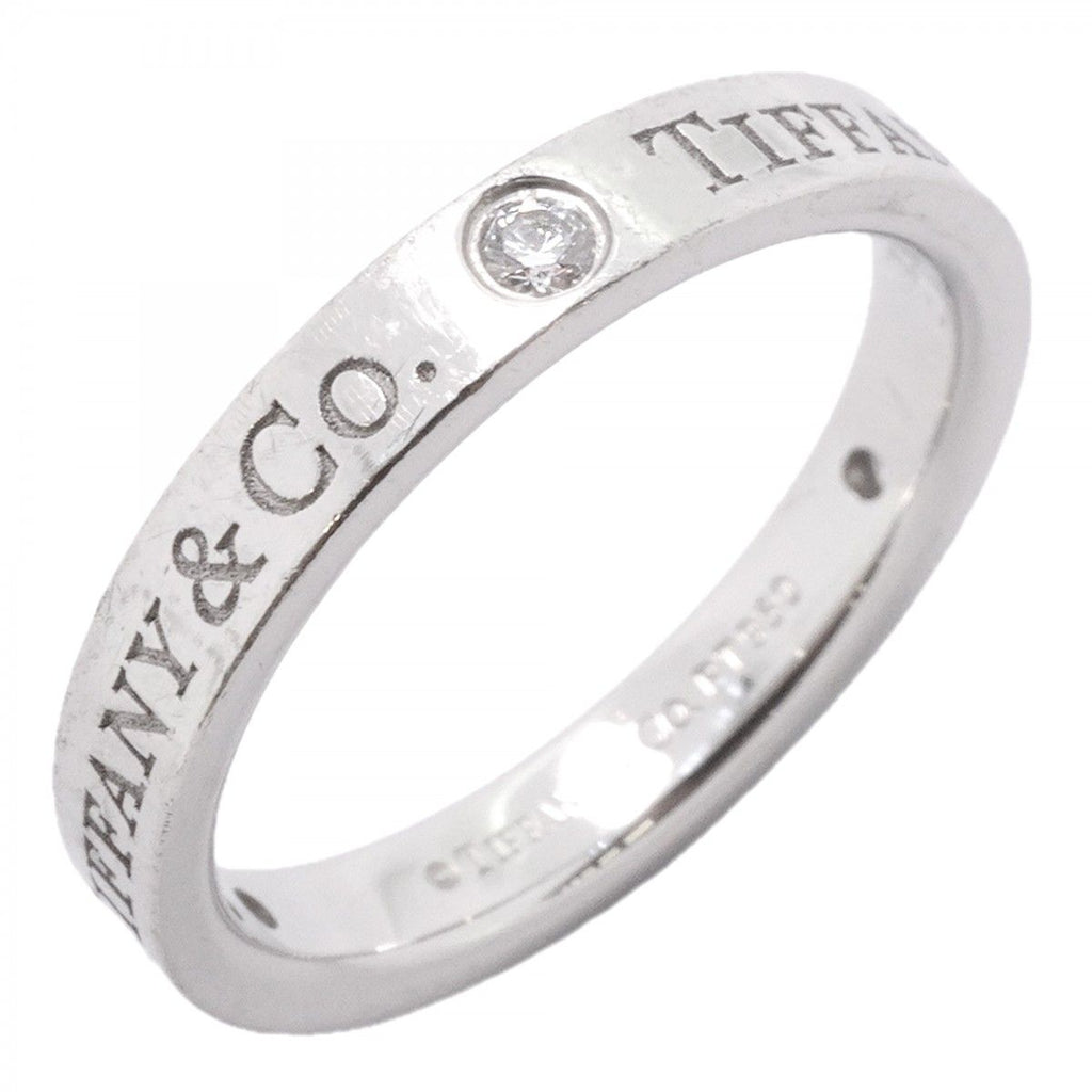 Tiffany & Co Ring Flat Band Platinum Diamond