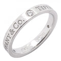 Tiffany & Co Ring Flat Band Platinum Diamond