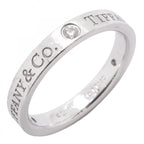 Tiffany & Co Ring Flat Band Platinum Diamond