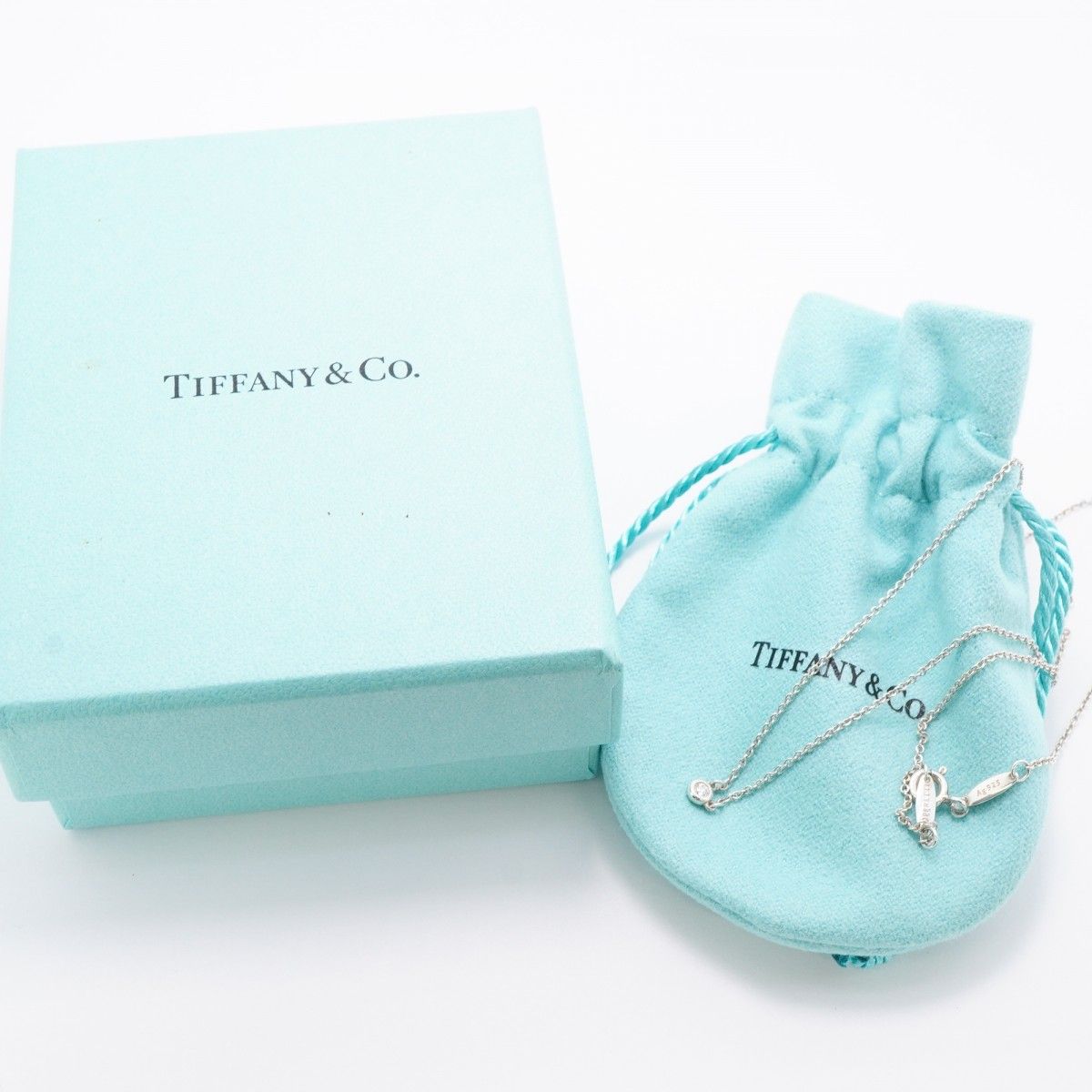Tiffany & Co Necklace by the Yard 925 Sterling Silver Diamond — view 7