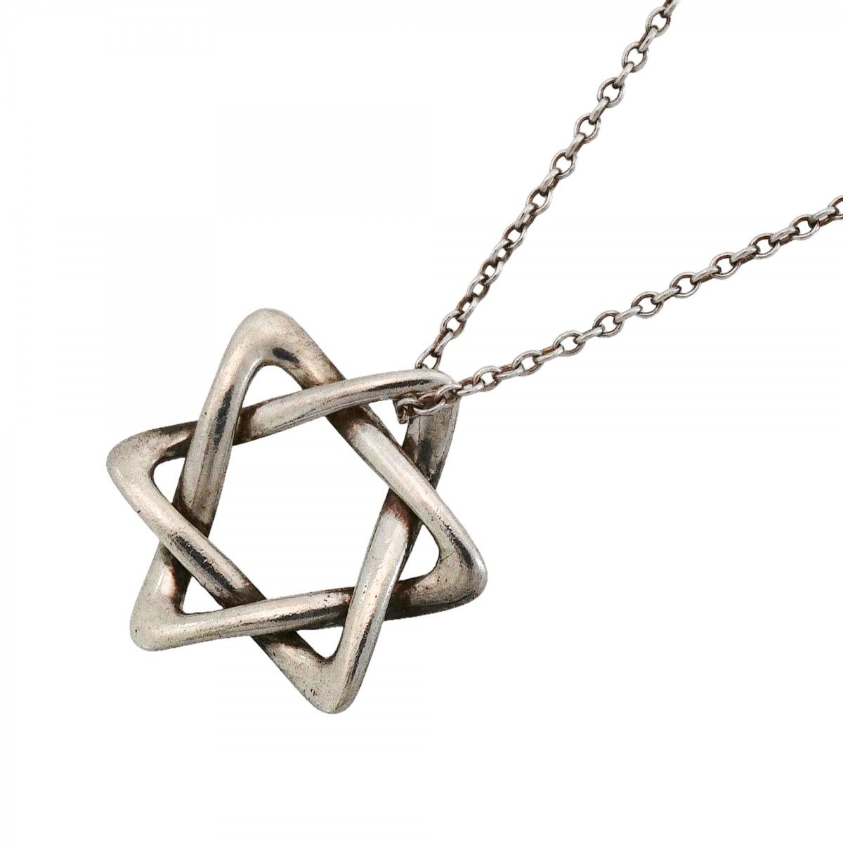 Tiffany & Co Necklace Star of David Silver
