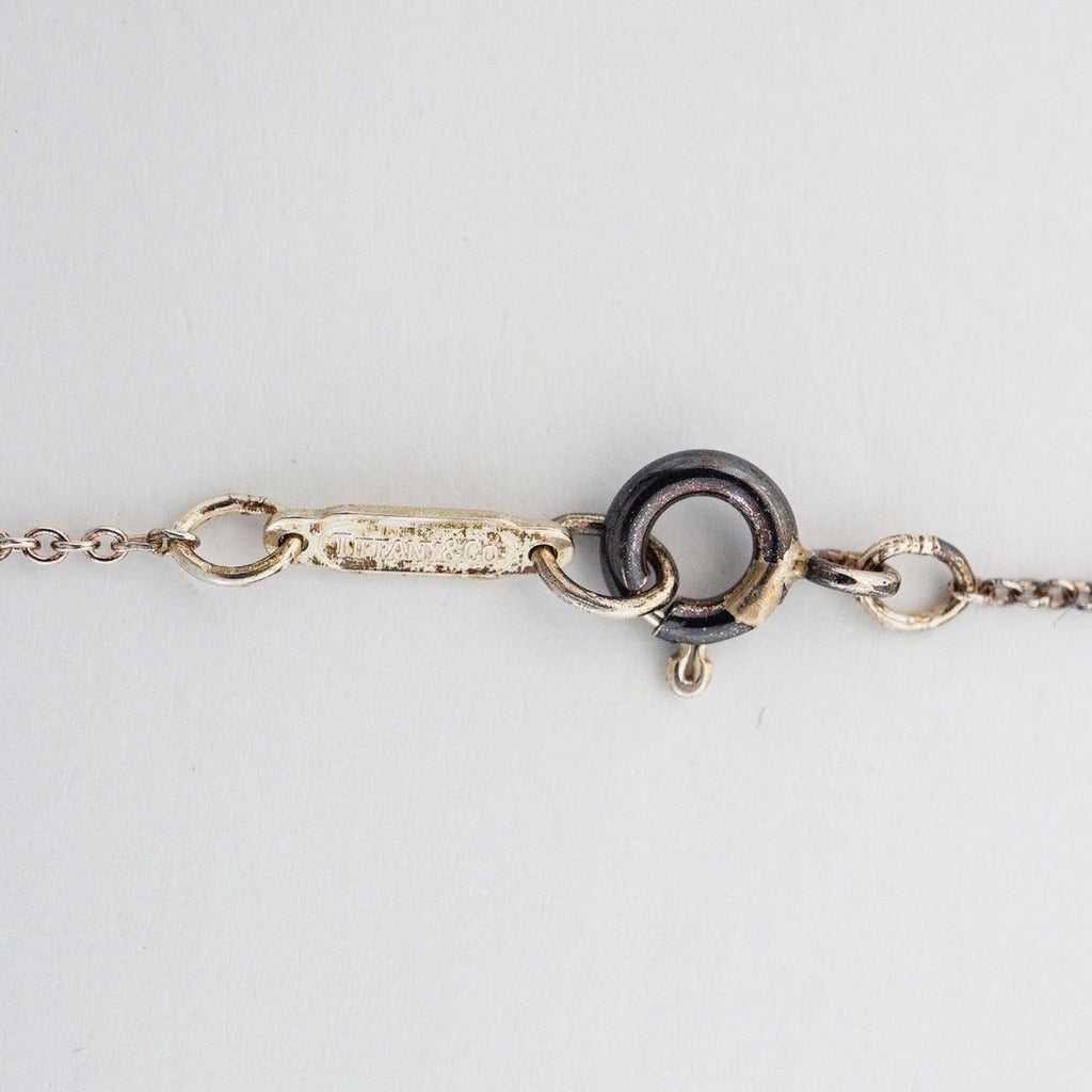 Tiffany & Co Necklace Heart Ribbon 18k Yellow Gold Silver — view 4