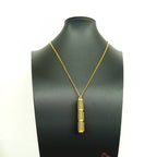 Hermes Necklace Charnier GM Gold Plated Leather Gray — view 7