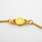 Hermes Necklace Charnier GM Gold Plated Leather Gray — view 4