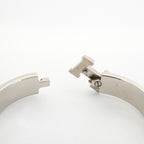 Hermes Bangle Clic Clac PM Metal Silver Black Cles Bracelet — view 5