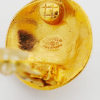 Chanel Earrings Vintage CC Logo Round — view 4