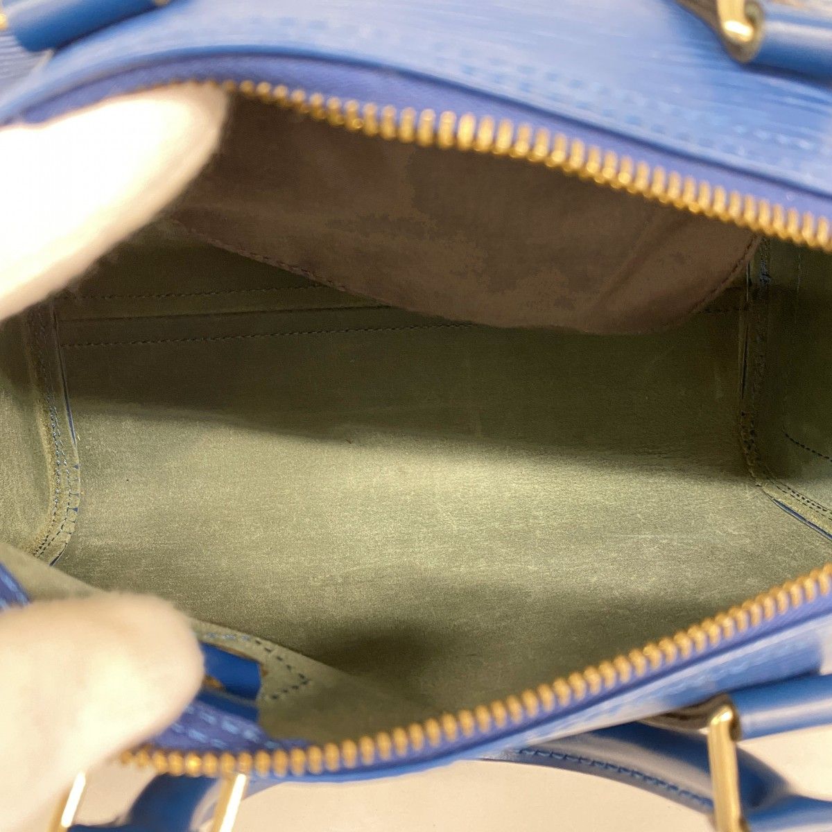 Louis Vuitton Handbag Epi Speedy 25 Toledo Blue — view 4