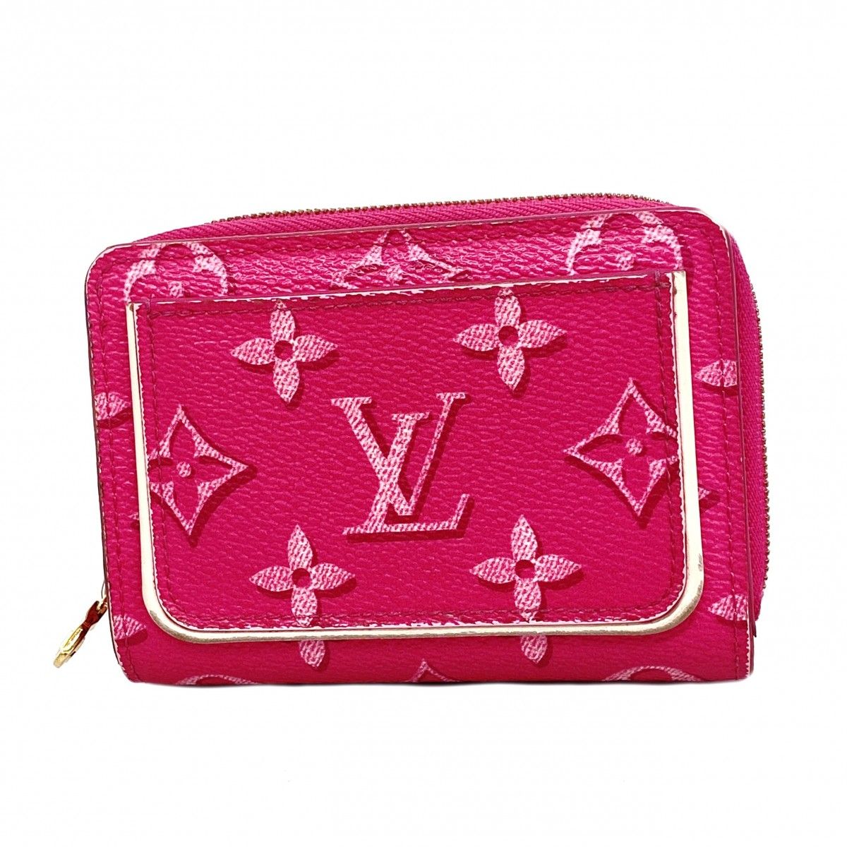 Louis Vuitton Wallet Monogram Portefeuille Lou Fuchsia