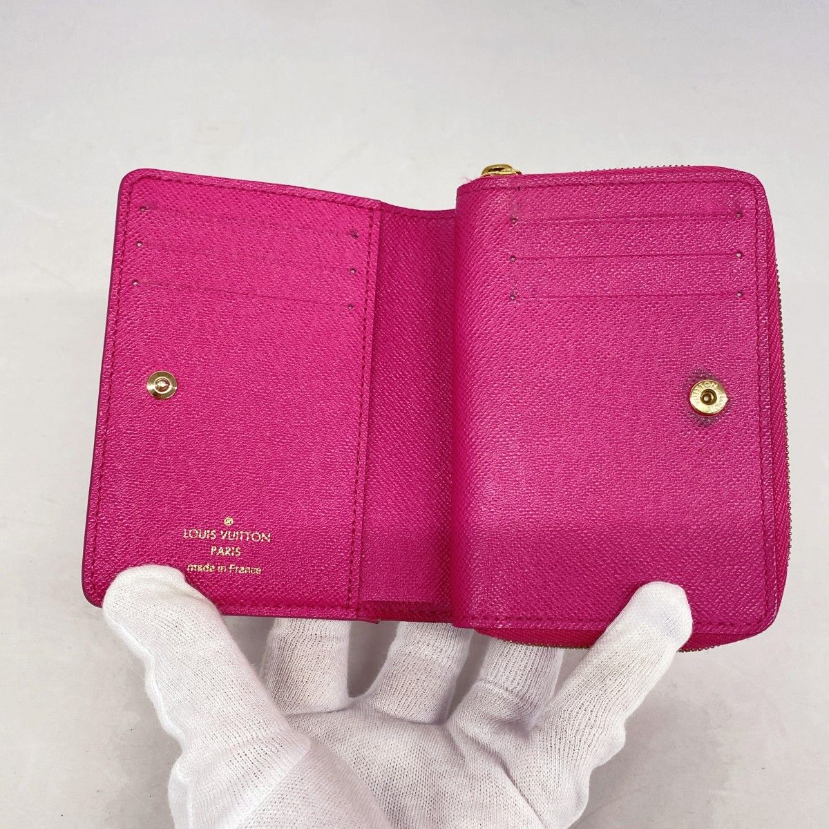 Louis Vuitton Wallet Monogram Portefeuille Lou Fuchsia — view 3