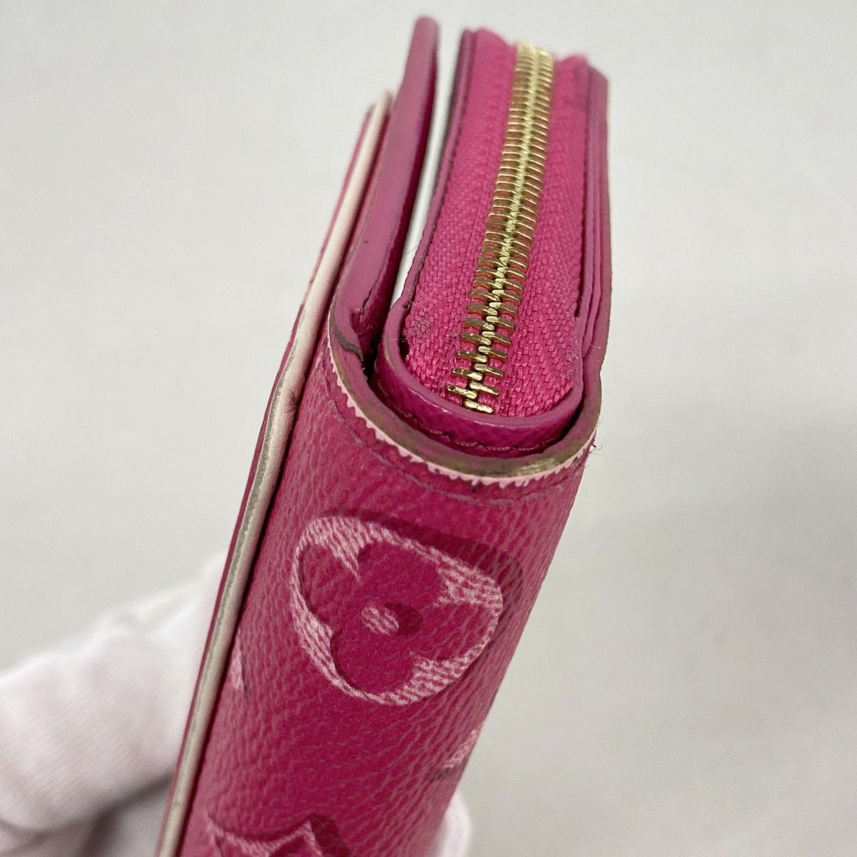 Louis Vuitton Wallet Monogram Portefeuille Lou Fuchsia — view 6