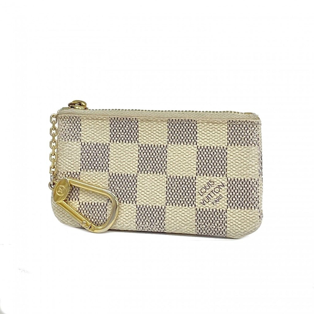 Louis Vuitton Coin Case Damier Azur Pochette Cles White