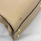 Fendi Handbag Peekaboo Leather Beige Gold 2-Way — view 6