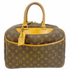Louis Vuitton Handbag Monogram Deauville Brown