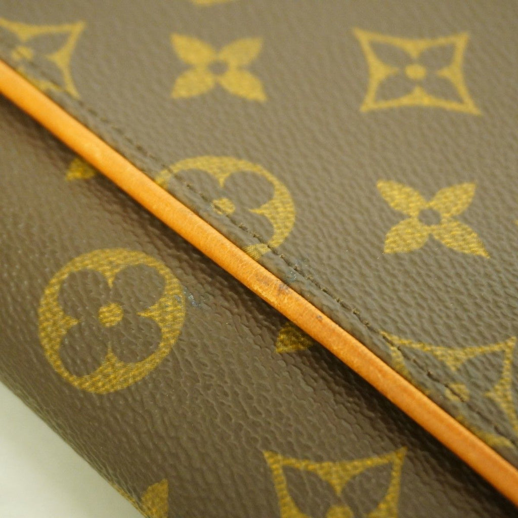Louis Vuitton Shoulder Bag Monogram Pochette Twin GM Brown — view 8