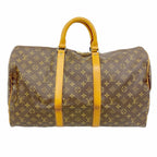 Louis Vuitton Boston Bag Monogram Keepall 50 Brown