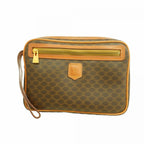 Celine Clutch Macadam Brown Gold