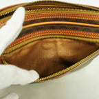 Celine Clutch Macadam Brown Gold — view 9