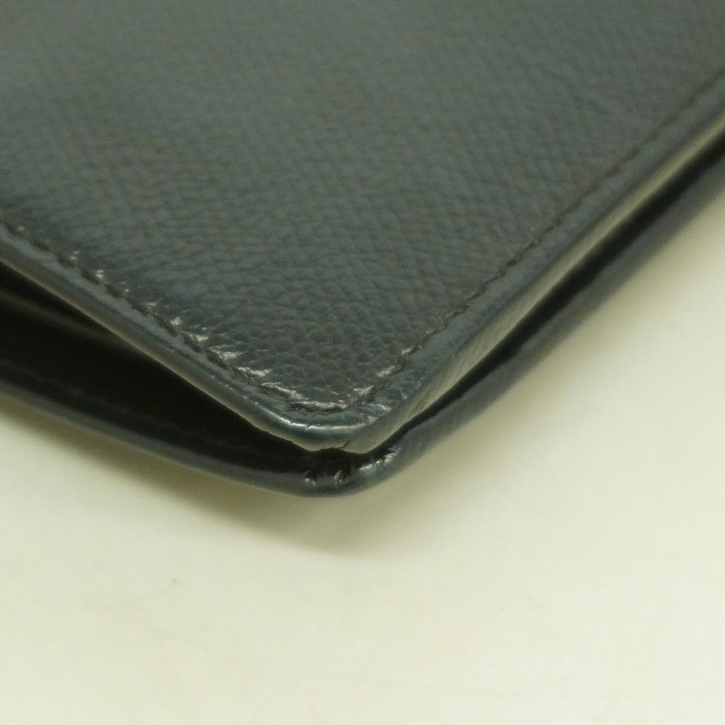 Chanel Wallet Coco Button Leather Black Champagne Gold — view 6