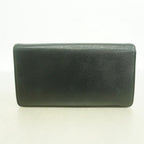 Chanel Wallet Coco Button Leather Black Champagne Gold — view 9