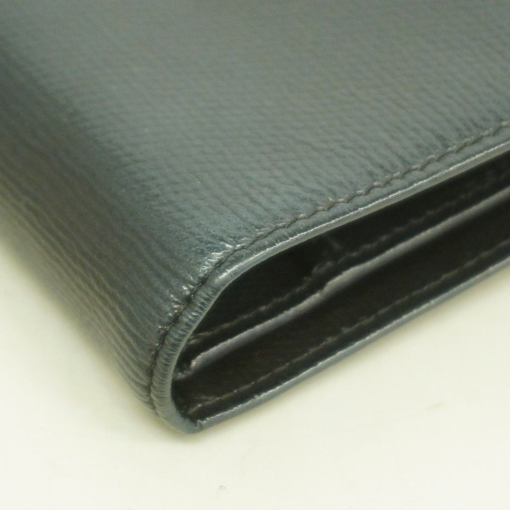 Chanel Wallet Coco Button Leather Black Champagne Gold — view 8