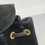 Gucci Backpack Suede Black Gold — view 6