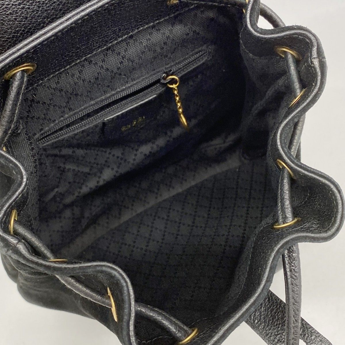Gucci Backpack Suede Black Gold — view 4