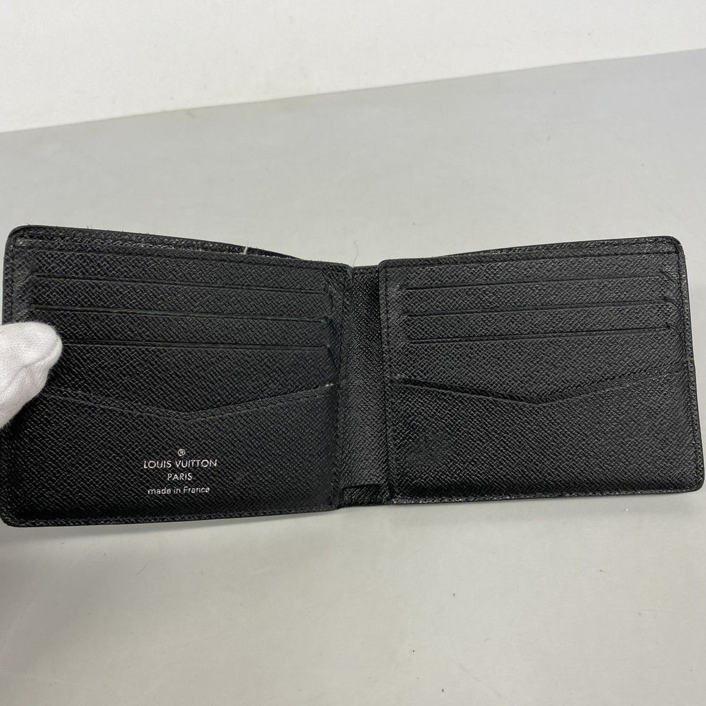 Louis Vuitton Billfold Epi Portefeuille Calf Noir Wallet — view 3