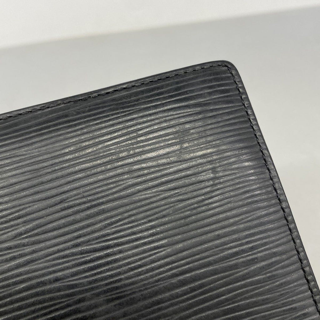 Louis Vuitton Billfold Epi Portefeuille Calf Noir Wallet — view 6