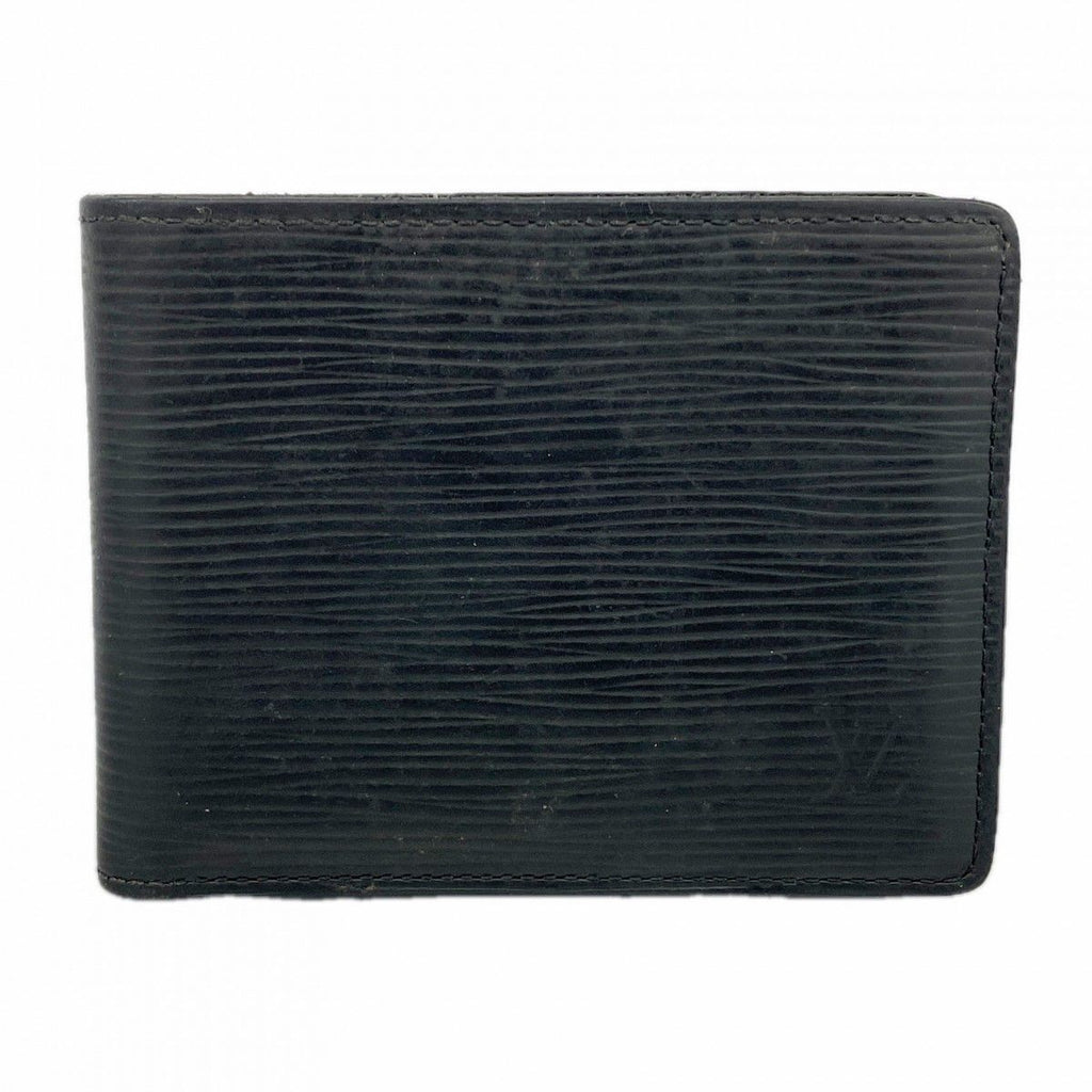 Louis Vuitton Billfold Epi Portefeuille Calf Noir Wallet