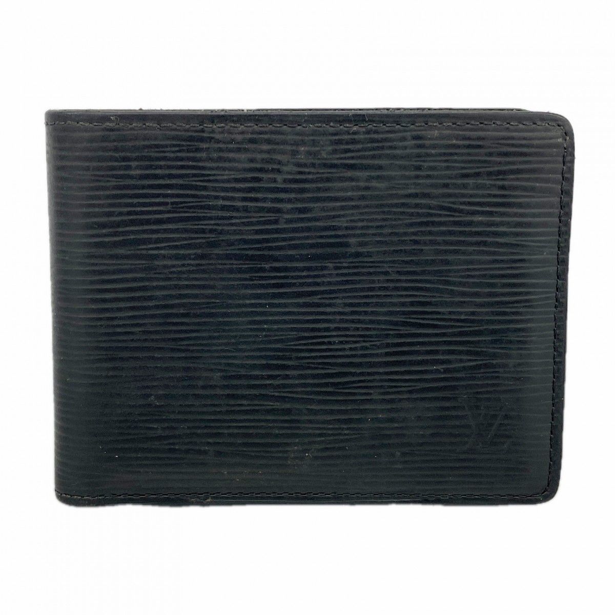 Louis Vuitton Billfold Epi Portefeuille Calf Noir Wallet