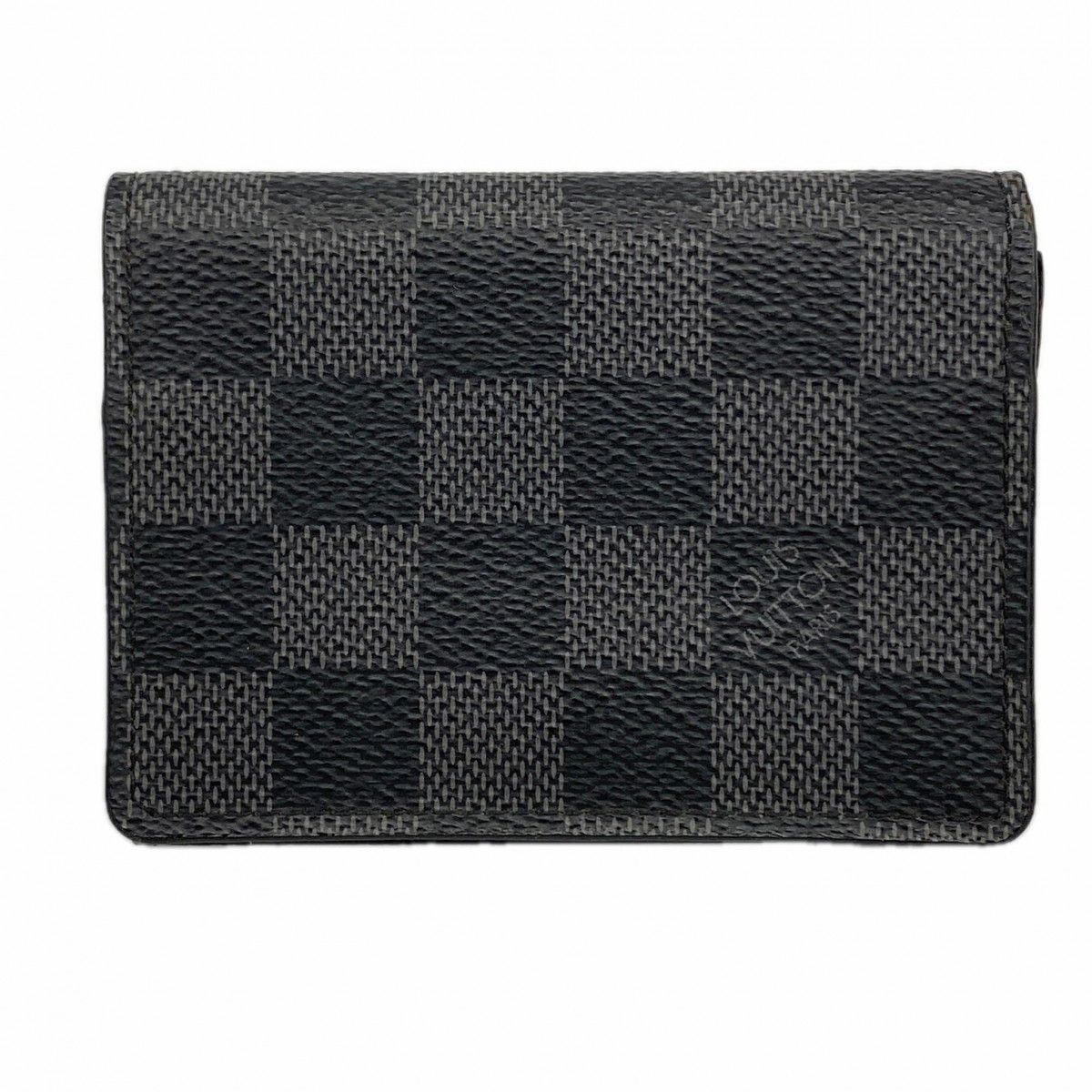 Louis Vuitton Business Card Holder Damier Graphite Black