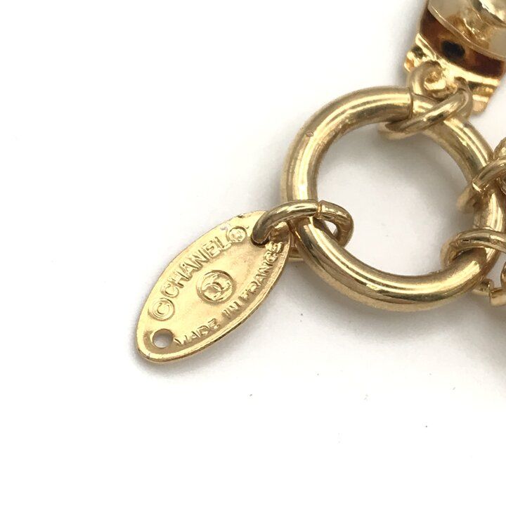 Chanel CC Logo Coin Large Necklace Choker Gold — view 5