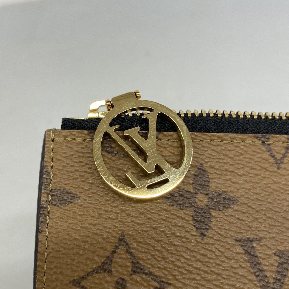 Louis Vuitton Coin Case Monogram Reverse Card Holder Romy Brown Cles s — view 5