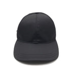 Prada Saffiano Nylon Baseball Cap Hat Black — view 2