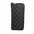 Louis Vuitton Wallet Damier Graphite Zippy Vertical Black Gray