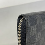 Louis Vuitton Wallet Damier Graphite Zippy Vertical Black Gray — view 6