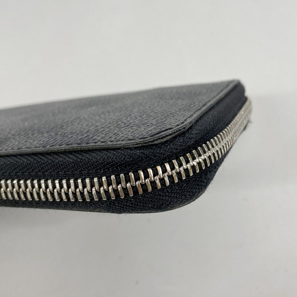 Louis Vuitton Wallet Damier Graphite Zippy Vertical Black Gray — view 7