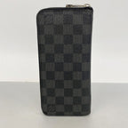 Louis Vuitton Wallet Damier Graphite Zippy Vertical Black Gray — view 8