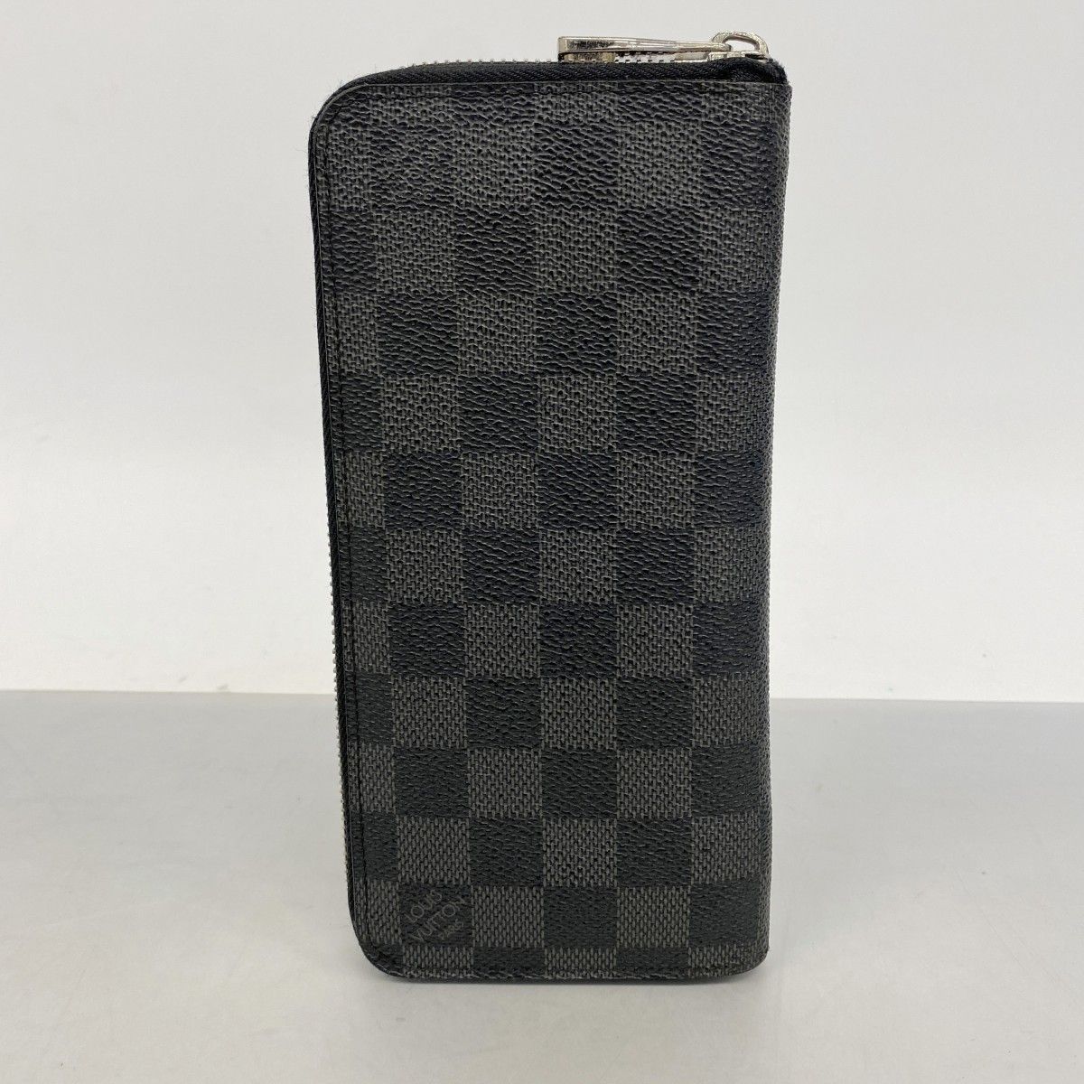 Louis Vuitton Wallet Damier Graphite Zippy Vertical Black Gray — view 8