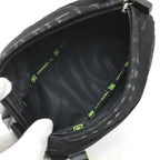 Chanel Sports Line Nylon Pouch Case Black Neon Light Green Clutch Second — view 8