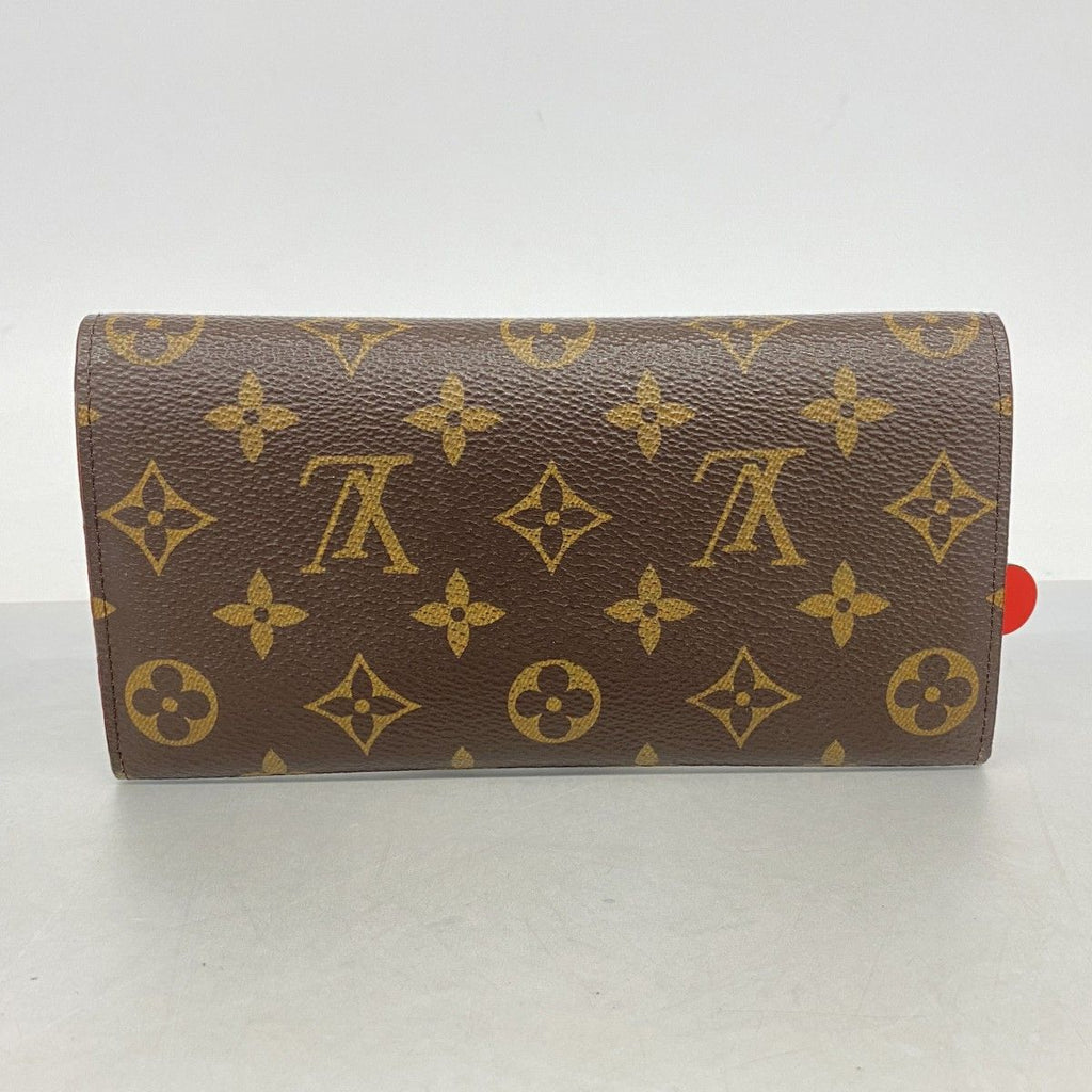 Louis Vuitton Wallet Monogram Portefeuille Emily Flower Charm Rouge — view 9
