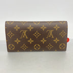 Louis Vuitton Wallet Monogram Portefeuille Emily Flower Charm Rouge — view 9