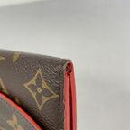 Louis Vuitton Wallet Monogram Portefeuille Emily Flower Charm Rouge — view 6
