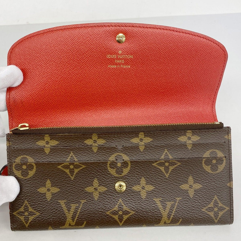 Louis Vuitton Wallet Monogram Portefeuille Emily Flower Charm Rouge — view 3
