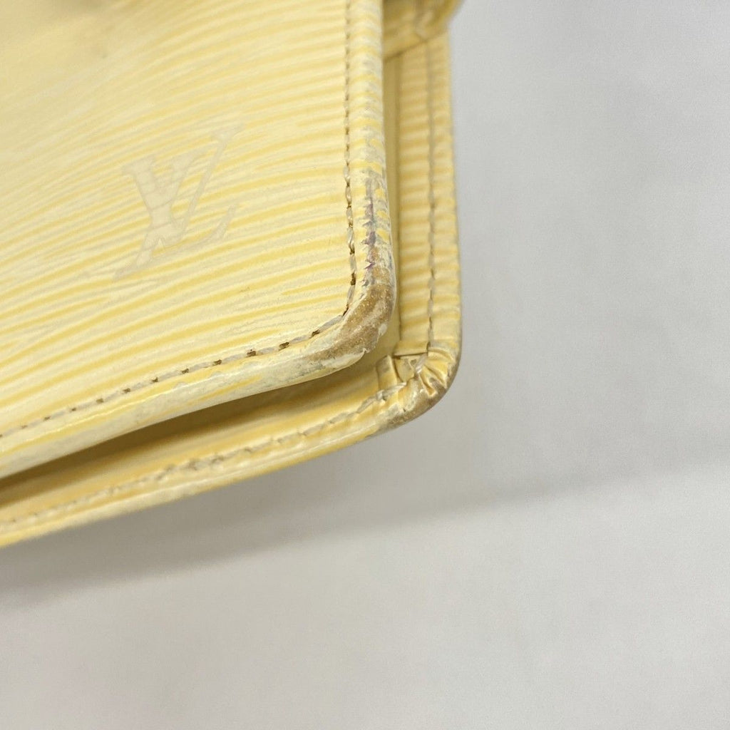 Louis Vuitton Wallet Epi Portobier Compact Vanilla — view 5