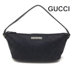 Gucci GG Canvas Pouch Shoulder Bag Black