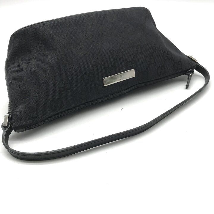 Gucci GG Canvas Pouch Shoulder Bag Black — view 6