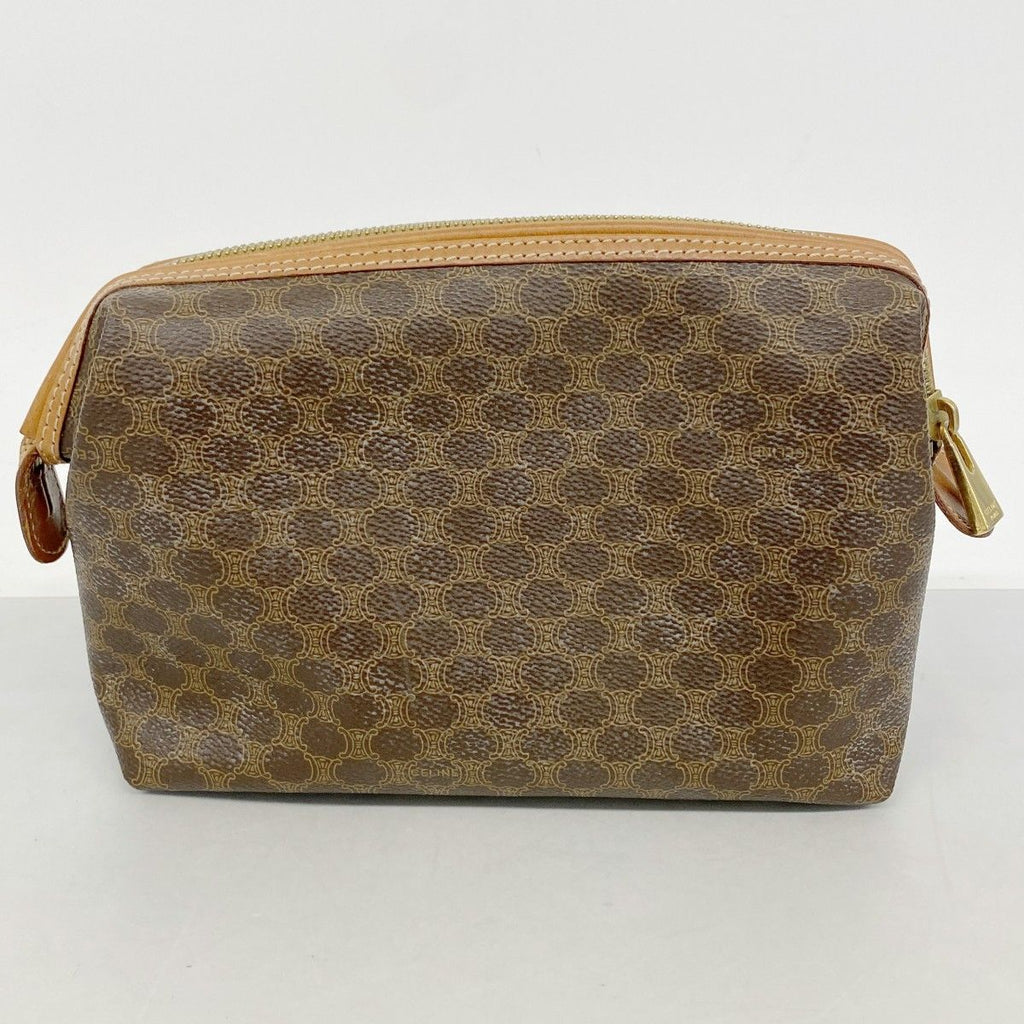 Celine Pouch Macadam Brown Gold — view 9